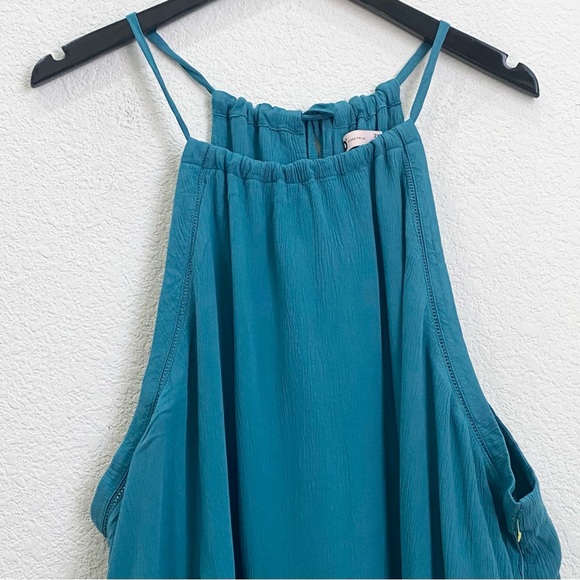 SO High Neck Crochet Trim Babydoll Teal Dress Women’s Plus Size 2X NWT $42 - Picture 6 of 14